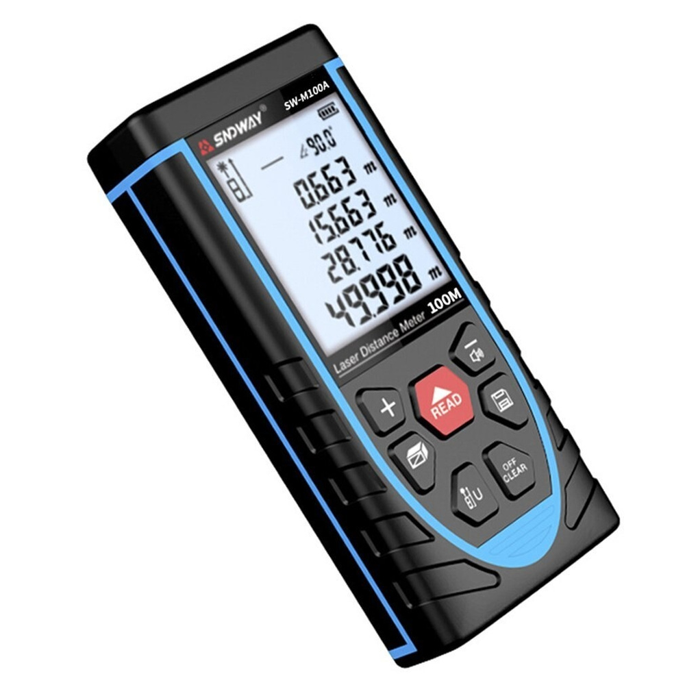 Купить Лазерный дальномер SNDWAY SW-M100A с аккумулятором / лазерная ...