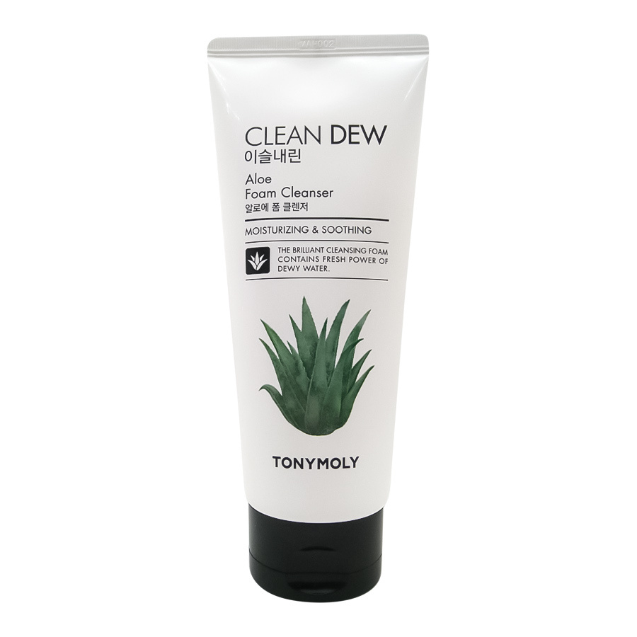 TONYMOLY CLEAN DEW Aloe Foam Cleanser Очищающая пенка для умывания с экстрактом алоэ вера  #1