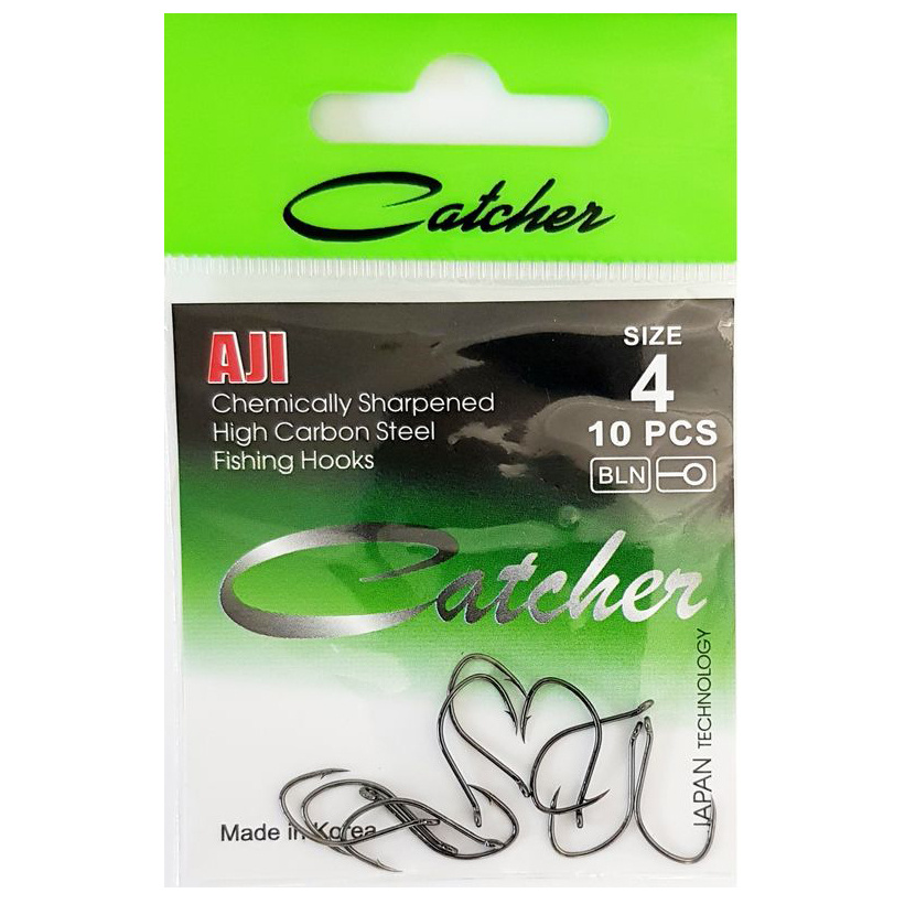 Крючок "Catcher" AJI Size 4 (1 пакетик) #1