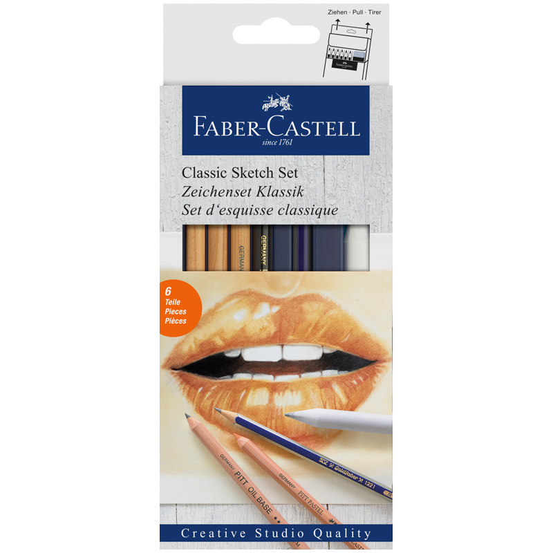 Набор художественных изделий Faber-Castell "Classic Sketch", 6 предметов, картон. упак.  #1