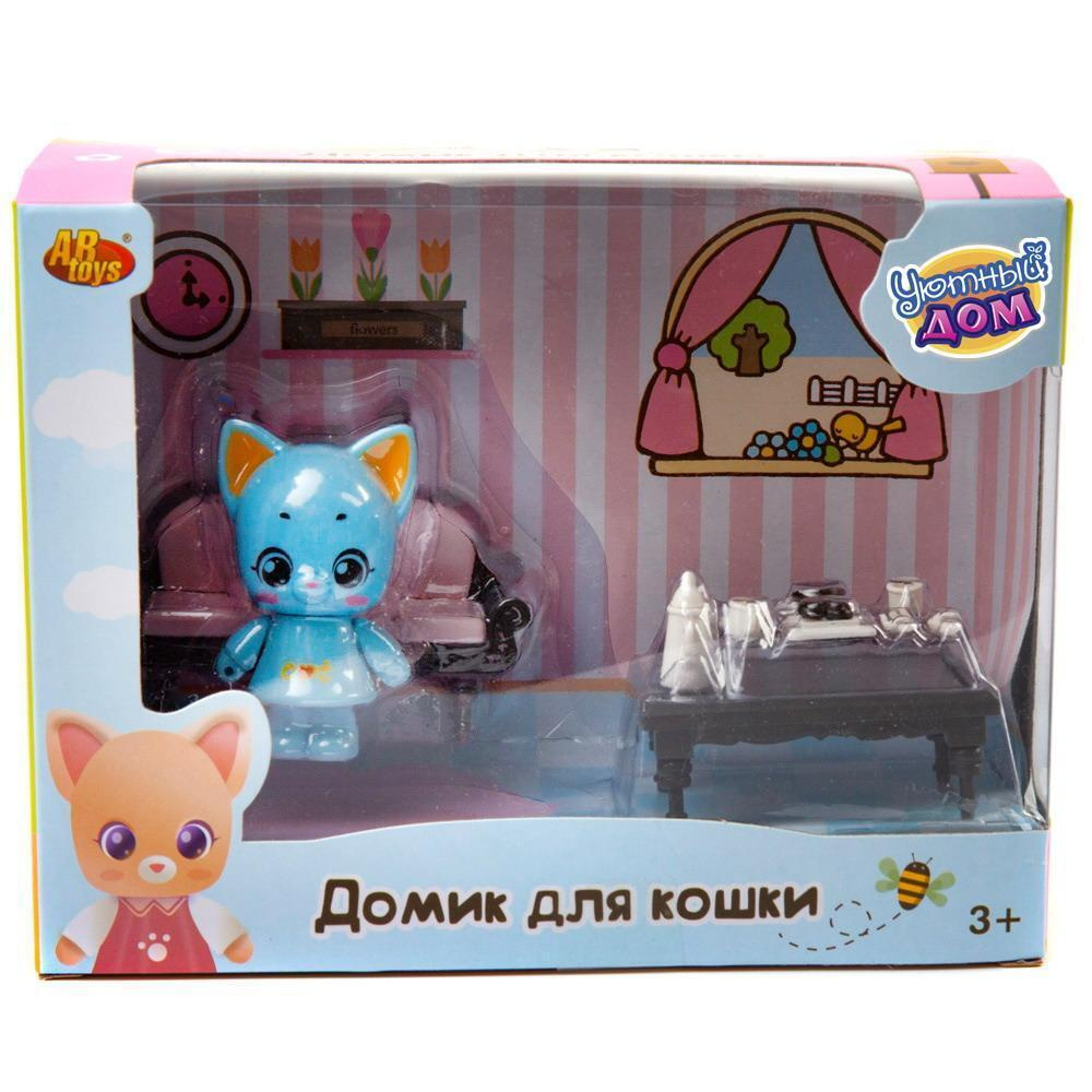 Игровой набор ABtoys Уютный дом Домик для кошки малый. Гостиная - купить с  доставкой по выгодным ценам в интернет-магазине OZON (1000461732)