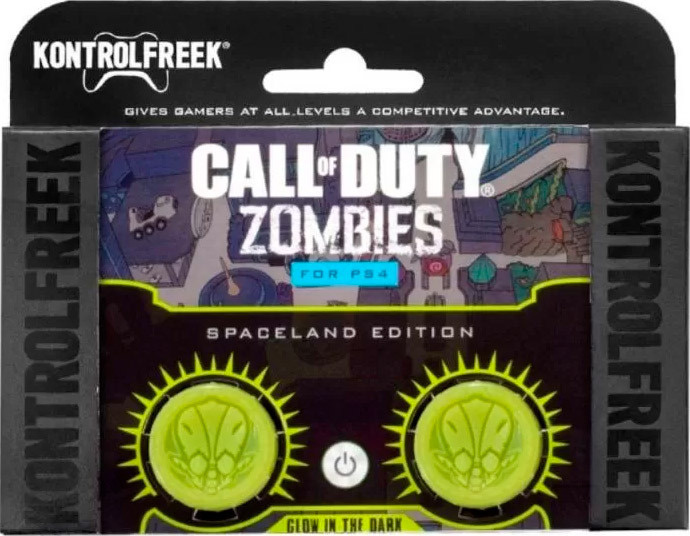 2 низкие накладки на стики KontrolFreek Grips Call of Duty Zombies для геймпада DualShock PS4 (салатовый) #1