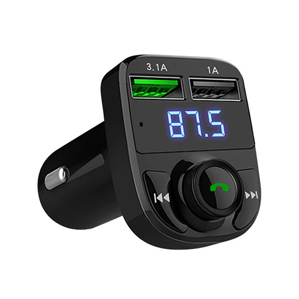 Автомобильный Bluetooth FM-трансмиттер MP3-плеер MyPads BC-33QC Hands-free  2xUSB-3.1A/1.0A с быстрой зарядкой Fast charger Черный