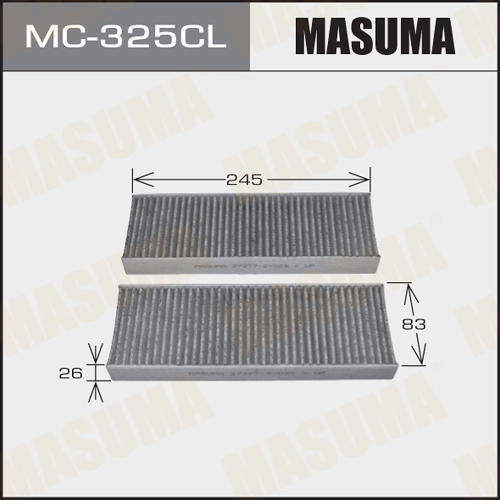 Фильтр салона Nissan Maxima (A32) 95-00, Cefiro (A33) 98-03 (2шт) Masuma #1