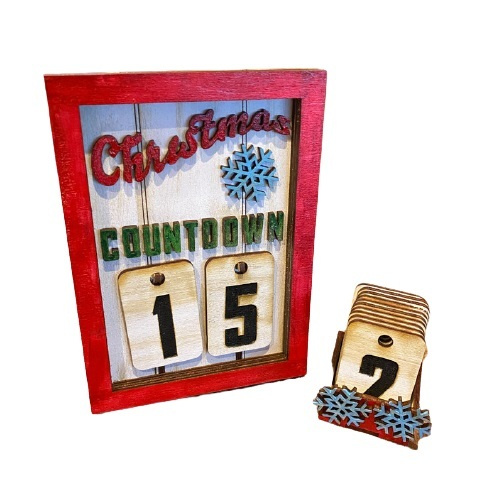 Адвент-календарь творческий деревянный Обратный отсчет до Нового года -  купить с доставкой по выгодным ценам в интернет-магазине OZON (1096988330)