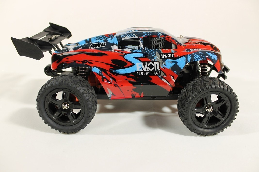 Радиоуправляемая трагги Remo Hobby S EVO-R Brushless UPGRADE 4WD 2.4G 1/16 RTR-RH1665UPG, Красный  #1