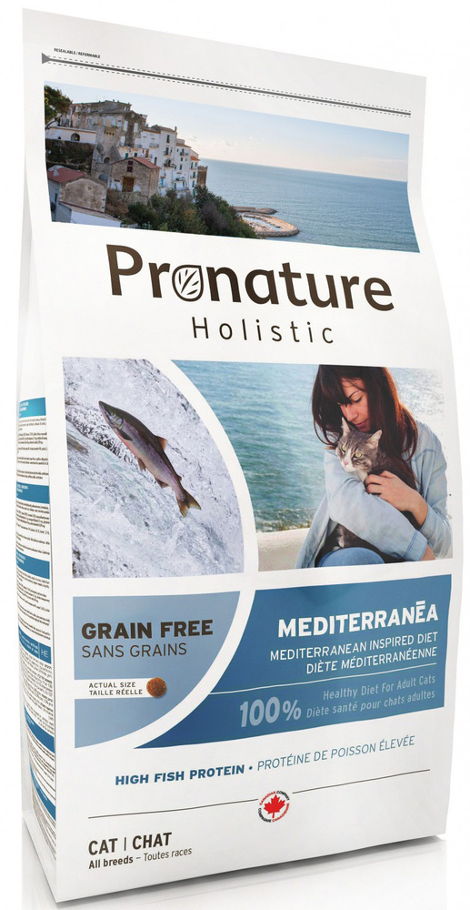 Корм Pronature Holistic Grain Free Mediterranea для кошек, с рыбой и ...