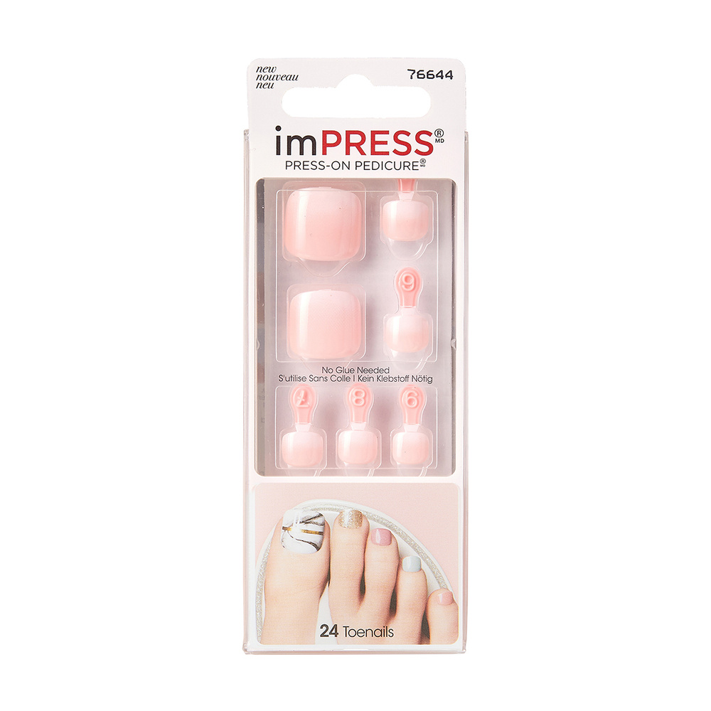 Kiss Твердый лак Импресс Педикюр "Классический педикюр", Impress Toe Nails BIPT012C #1