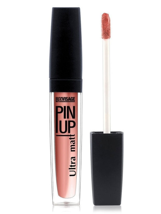 LUXVISAGE Блеск для губ PIN UP ULTRA MATT матовый, тон 21 BEIGE ROSE, 5 мл #1