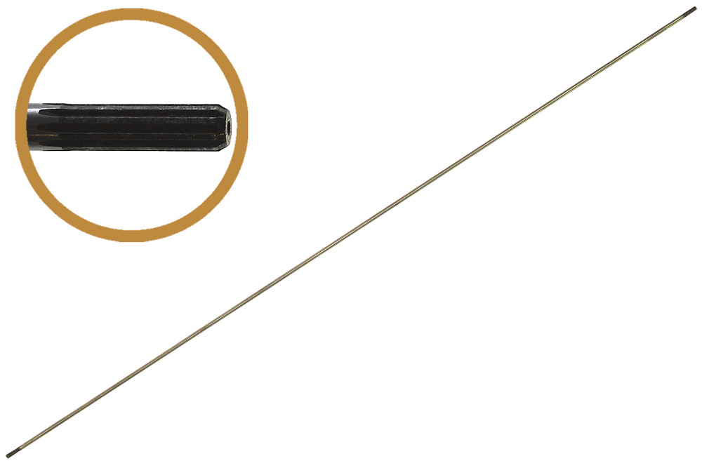 Вал штанги мотокосы неразъемной (9 шлицов с обоих сторон) (d8*1530мм ...