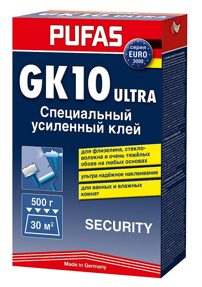 Клей для обоев Pufas Security GK10 Ultra специальный усиленный 500g #1