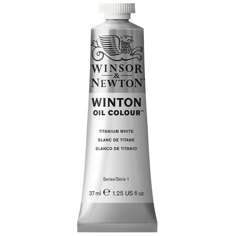 3 шт. Краска масляная художественная Winsor&Newton "Winton", 37мл, туба, белила титановые  #1