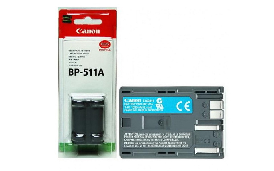 Аккумулятор BP-511A для фотокамеры Canon EOS 5D/EOS 10D/EOS 20D/EOS 30D/EOS 40D/EOS 50D  #1