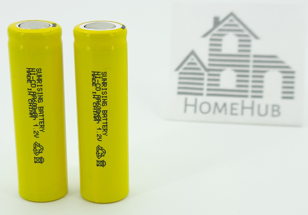 Аккумулятор Sunrising Ni-Cd, АА, 1.2V, 600mAh, 2шт #1