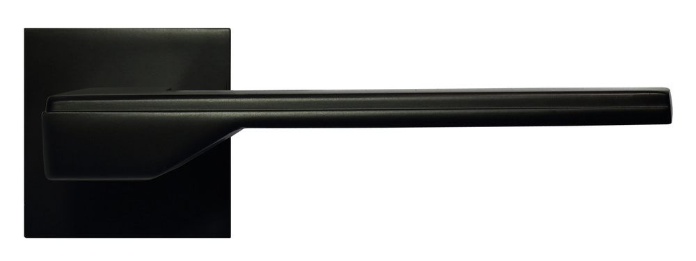 Ручка дверная межкомнатная на квадратной накладке,MORELLI ( Морелли), PIERRES, MH-49-S6 BL, цвет - черный #1