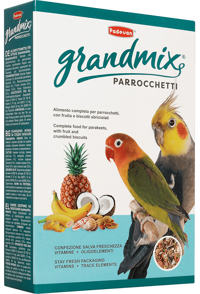 Корм Padovan Grandmix Parrocchetti для средних попугаев, 850 г #1