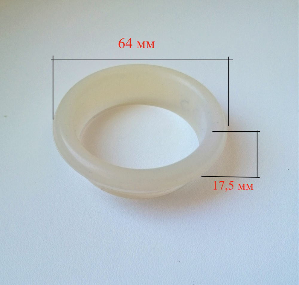 Уплотнительная прокладка RF для фланцев к ТЭНам для водонагревателей (диаметр 64 мм, шир. 17,5 мм)  #1