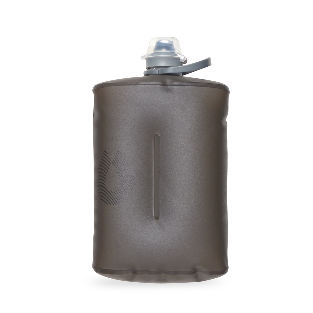 Фляга для воды туристическая мягкая HydraPak Stow 1L серая #1