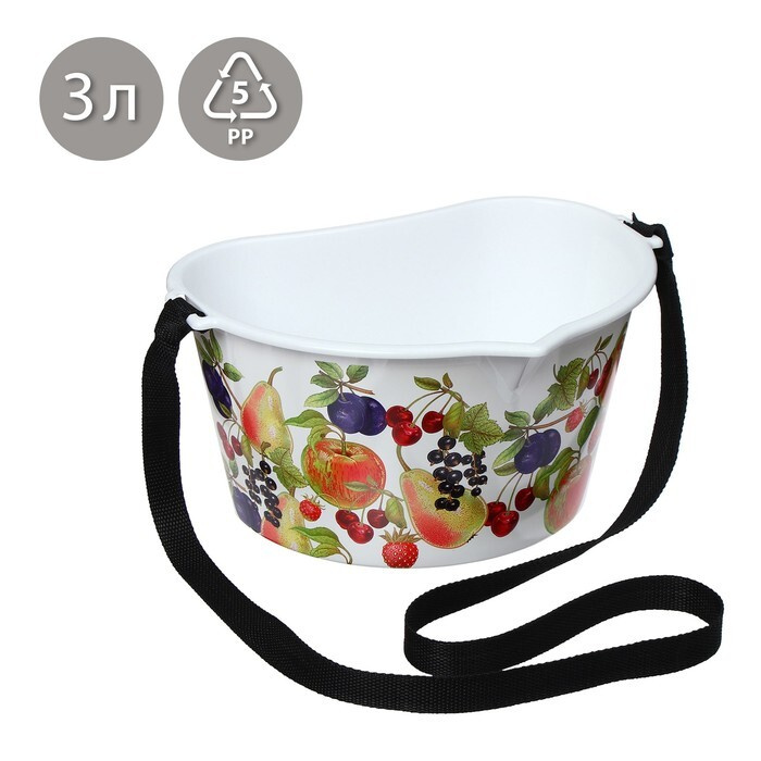 Ёмкость для сбора ягод, 3 л, Фрукты, белая - купить с доставкой по ...