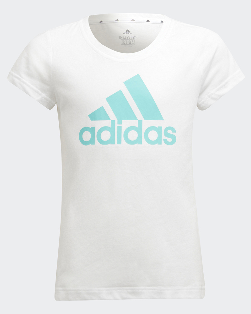 Футболка adidas, размер 110, цвет белый, хлопок 100% - купить по выгодной  цене в интернет-магазине OZON