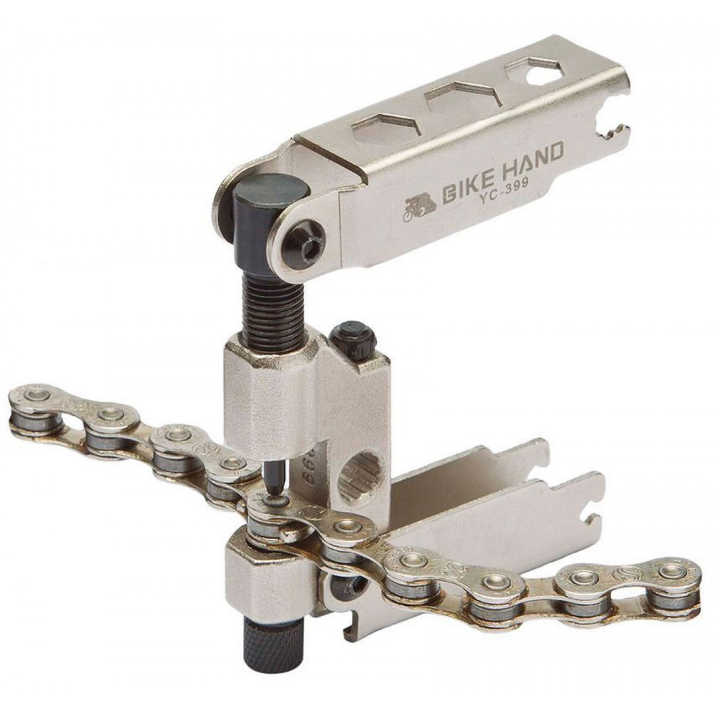 Выжимка цепи BIKEHAND YC-399 для 7-11 скоростей, запасной пин, 8/9/10мм, спицы 3.2/3.3/3.5/4,0мм #1