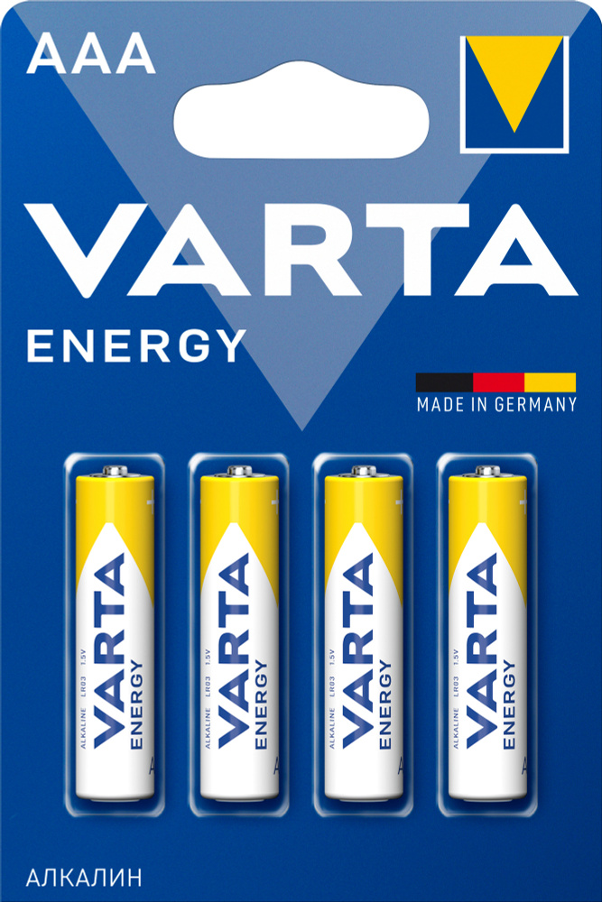 Varta Батарейка AAA, Щелочной тип, 1,5 В, 4 шт #1