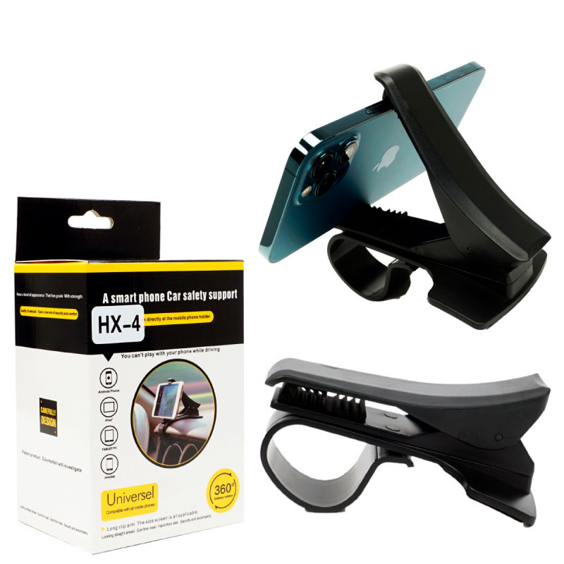 Держатель для смартфонов HX-4 автодержатель - прищепка, автомобильный ...
