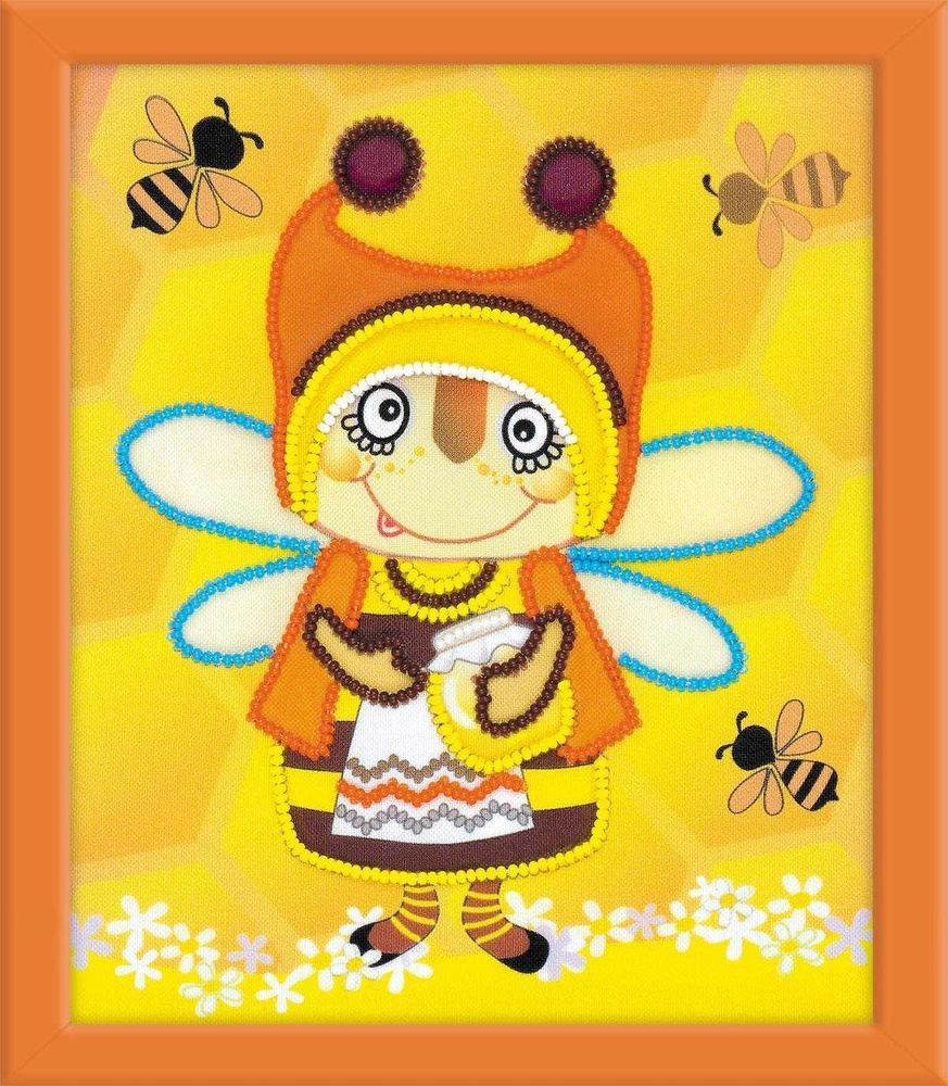 Набор для вышивания Риолис РТ0055 "Бабушка Пчела", 15х18 см #1
