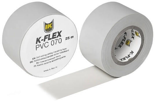 Монтажная лента K-FLEX PVC (ПВХ) 38 мм*25 м серая/ПВХ лента-липучка самоклеющаяся 38 мм*25 м/лента универсальная #1