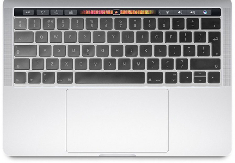 Силиконовая накладка на клавиатуру для Macbook Pro 13 2016-2020 / MacBook Pro 15 2016 - 2018 бренд БРОНЬКА #1