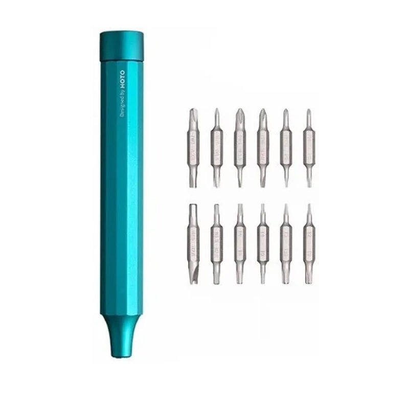 Эргономичная отвертка Hoto Precision Screwdriver Kit 24 в 1 QWLSD004 серая,зеленый  #1