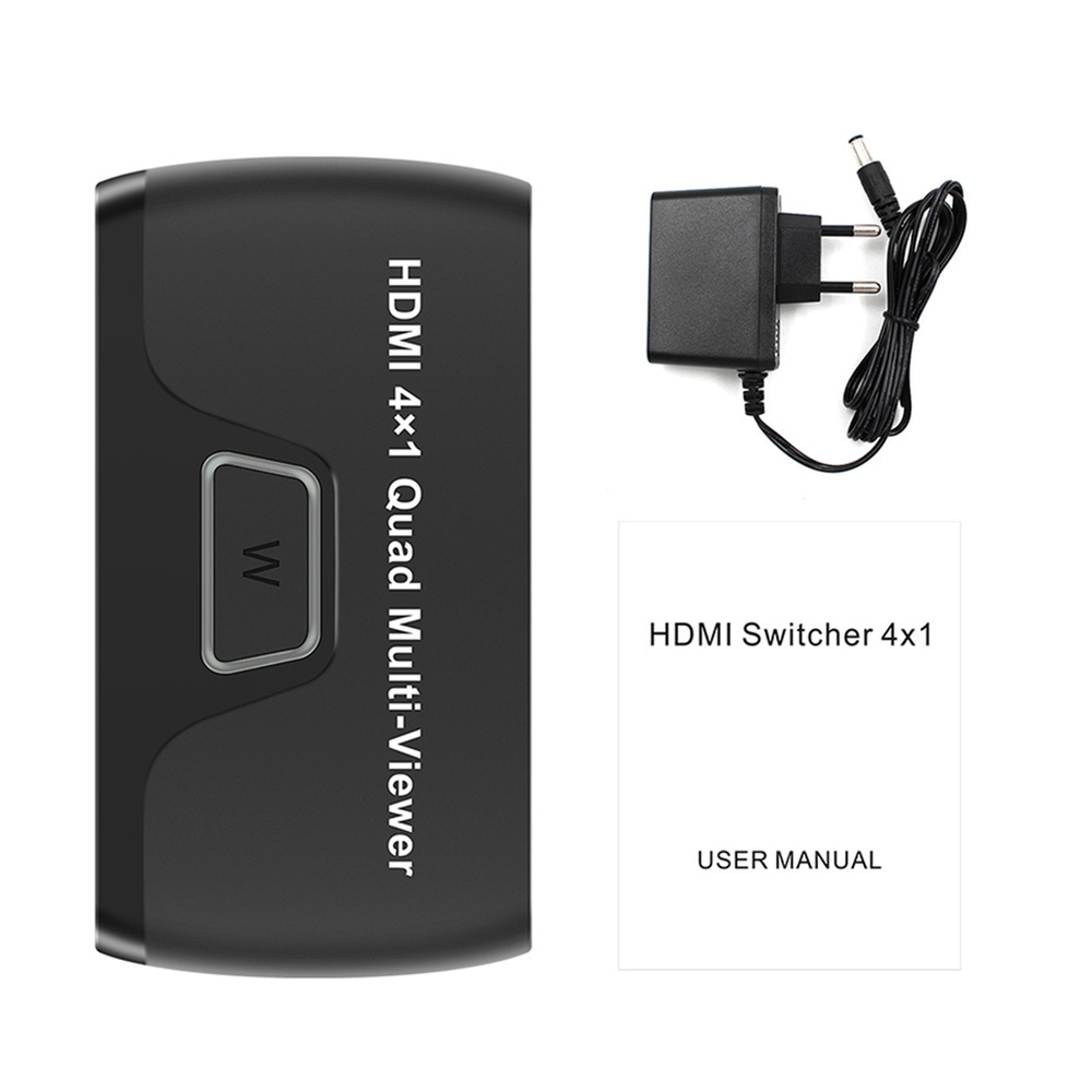 WIISTAR HDMI-совместимый 4X1 Quad Multi-Viewer Quad Screen Multi Viewer в  режиме реального времени HDMI-совместимый разветвитель 4 в 1 Out ЕС вилка -  купить с доставкой по выгодным ценам в интернет-магазине OZON (907737591)