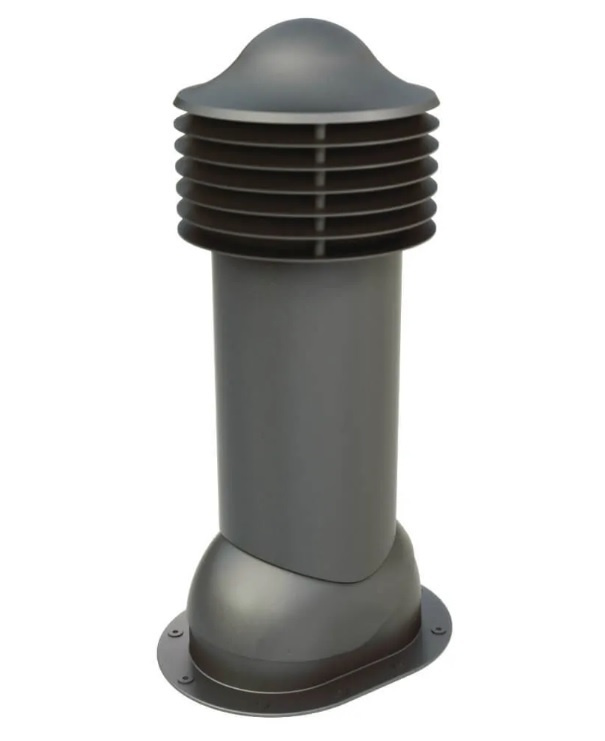 Вентиляционный выход (труба вентиляционная) Viotto 110 мм. для готовой мягкой и фальцевой кровли, утепленный, #1