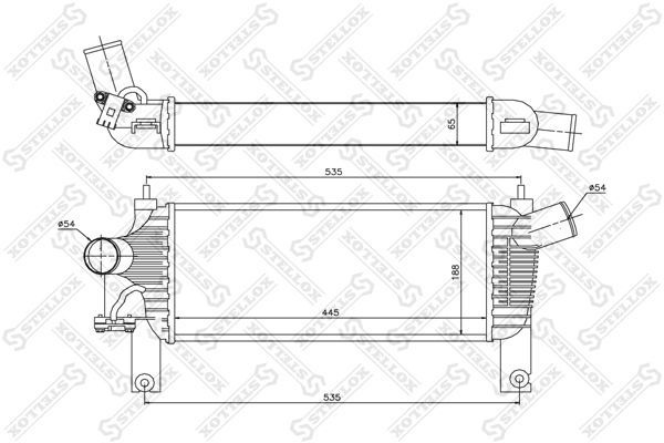 Интеркулер 10-40233-SX #1