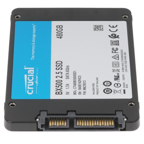 Crucial 480 ГБ Внутренний SSD-диск BX500 (CT480BX500SSD1) (CT480BX500SSD1) #1