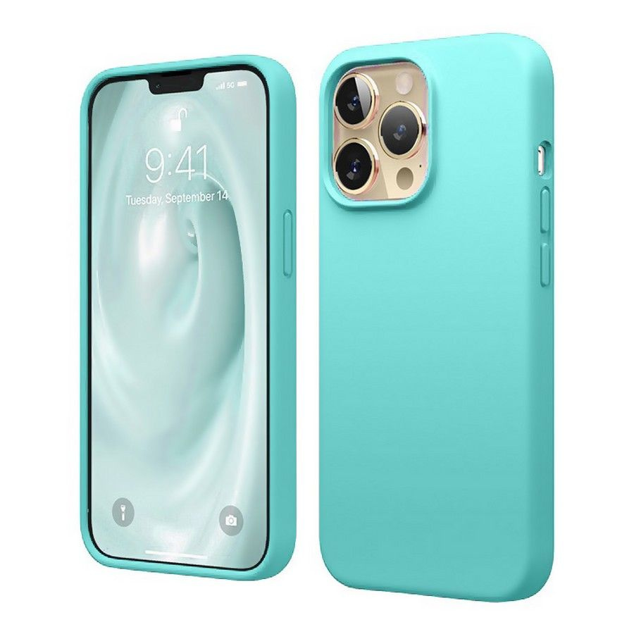 Силиконовая накладка без логотипа (Silicone Case) для Apple iPhone 14 MAX  (6.7) бирюза - купить с доставкой по выгодным ценам в интернет-магазине  OZON (698551889)