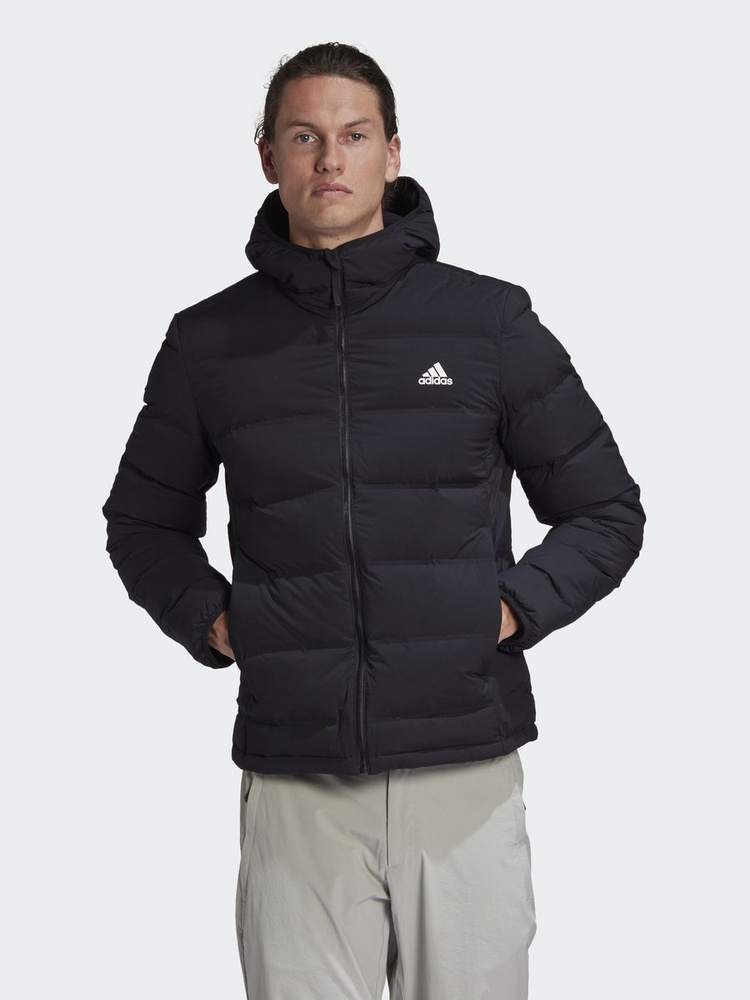 Пуховик adidas Helionic Stretch Hooded Down Jacket — купить в  интернет-магазине OZON с быстрой доставкой