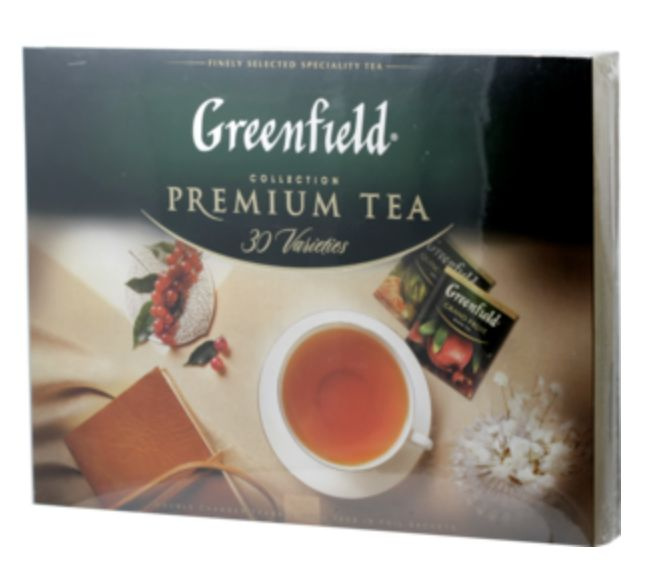 Чай Greenfield. Подарочный набор 30 видов изысканного чая и чайных напитков в пакетиках, 120 пакетов #1