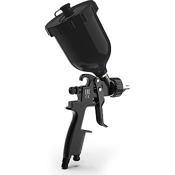 Пистолет окрасочный RRP Дюзы: 2.0 (профессиональный краскопульт) SKULL TITANIUM Spray gun с верхним пластиковым #1