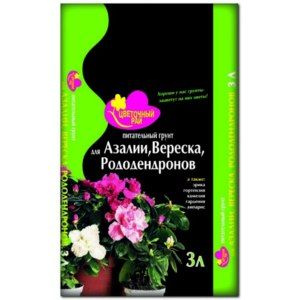 Грунт Цветочный рай для Азалии,Вереска 3л Буйские удобрения  #1