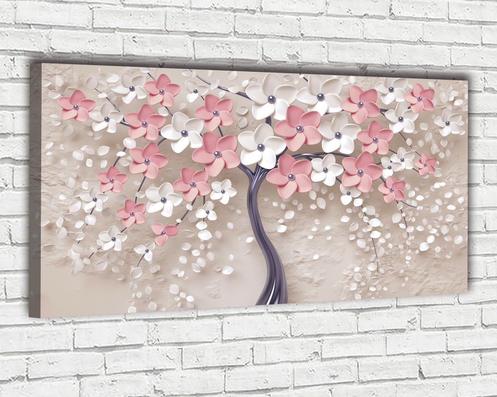 Картина для интерьера на натуральном холсте / Большая картина на стену ...