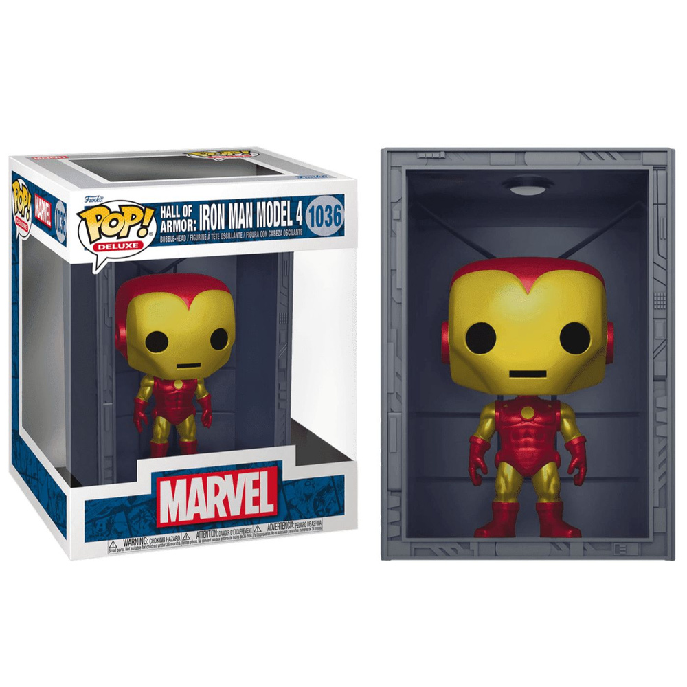 Funko Pop Iron Man Model 4 Metallic Deluxe PX 4