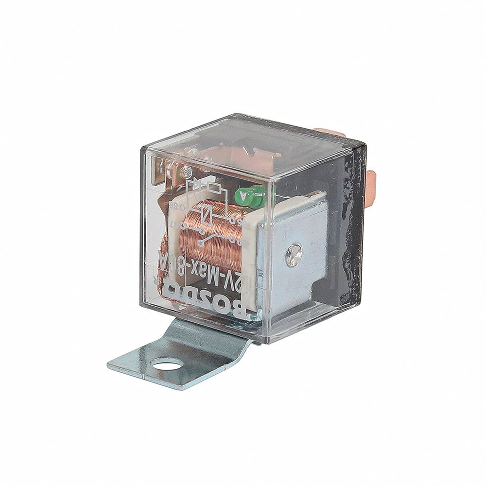 Реле электромагнитное 80А 12В 4-х контактное с кронштейном - KR арт ...