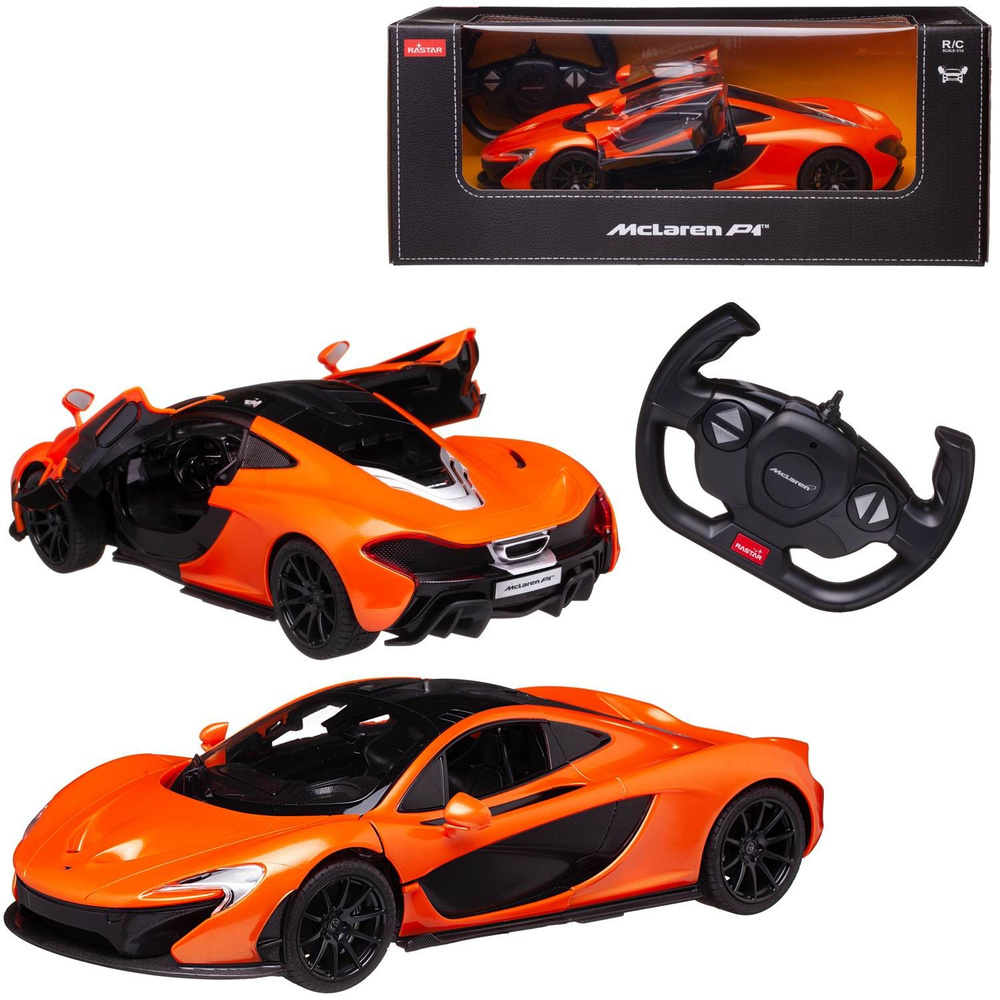 Машина р/у 1:14 McLaren P1, цвет оранжевый 40MHZ - купить с доставкой по  выгодным ценам в интернет-магазине OZON (523054913)