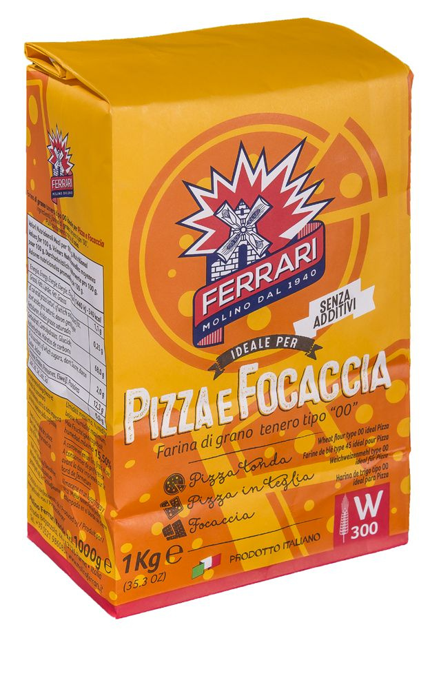 Мука из мягких сортов пшеницы типа 00 для пиццы и фокаччи, MOLINO FERRARI, 1 кг  #1