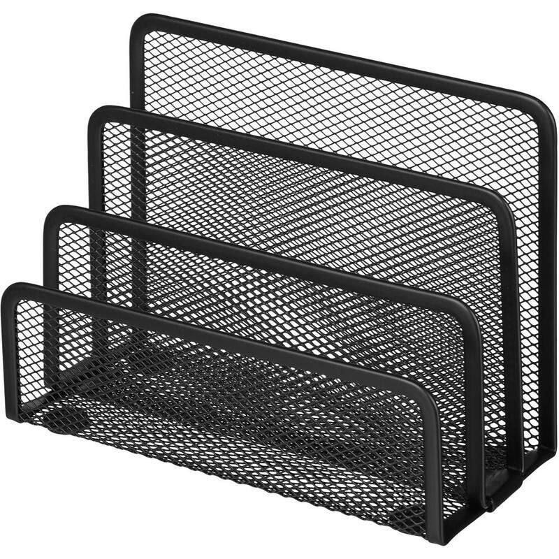 Attache Подставка 3х секционная для бумаг и писем, металлическая сетка ...