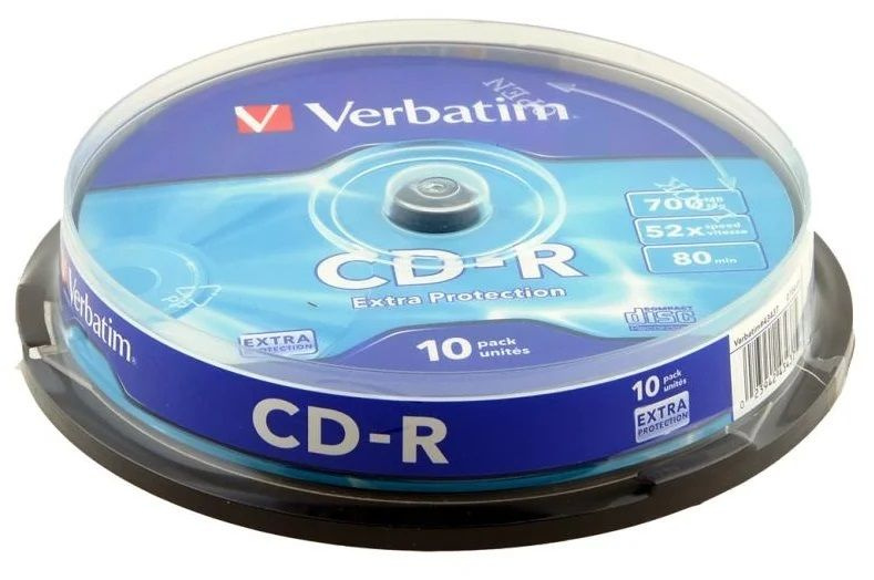 Cd r диски фото Verbatim Диск для записи CD-R, 700 МБ, 10 шт - купить с доставкой по выгодным це