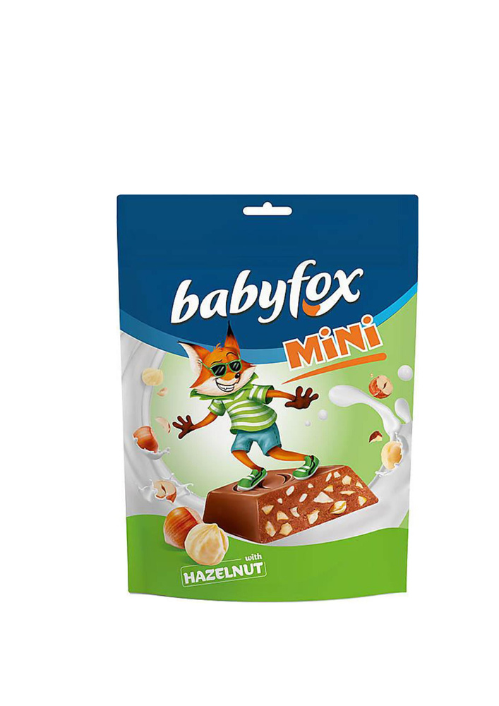 Конфеты-mini шоколадные с фундуком 120 г BabyFox #1