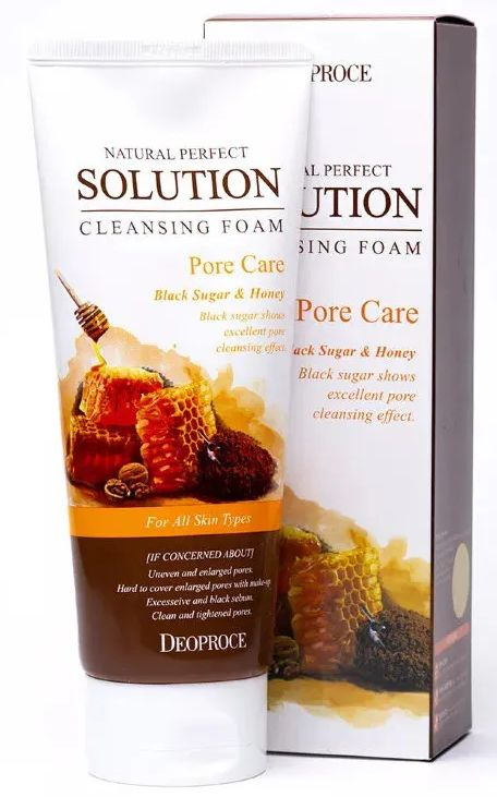 NATURAL PERFECT SOLUTION CLEANSING FOAM BLACK SUGAR & HONEY