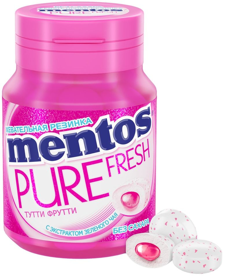 Жевательная резинка Mentos Pure Fresh Тутти Фрутти 54г - купить с ...